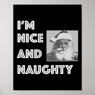 Póster Navidades, soy simpático y travieso lista de navid