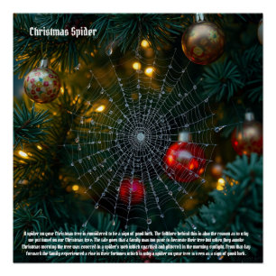 Póster Navidades Spider