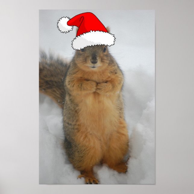 Póster Navidades Squirrel (Frente)