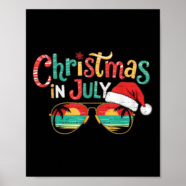 Póster Navidades Sunglage En Julio Verano Nomas Beach Vac (Frente)