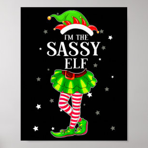 Póster Navidades Sy Elf Xmas Divertidos Chicas en pareja