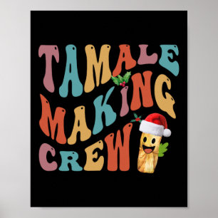 Póster Navidades Tamale Creando Tripulación Familia Mexic