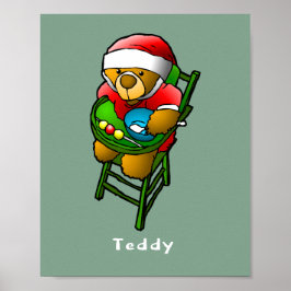 Póster Navidades Teddy Bear