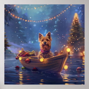 Póster Navidades Territoriales Australianos disfrutan de 