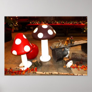 Póster Navidades toadstools