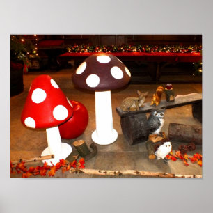 Póster Navidades toadstools