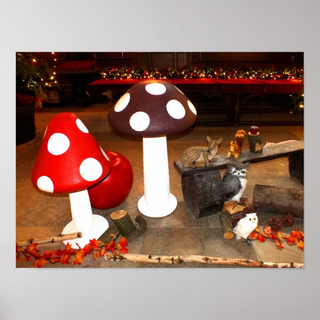 Póster Navidades toadstools (Frente)
