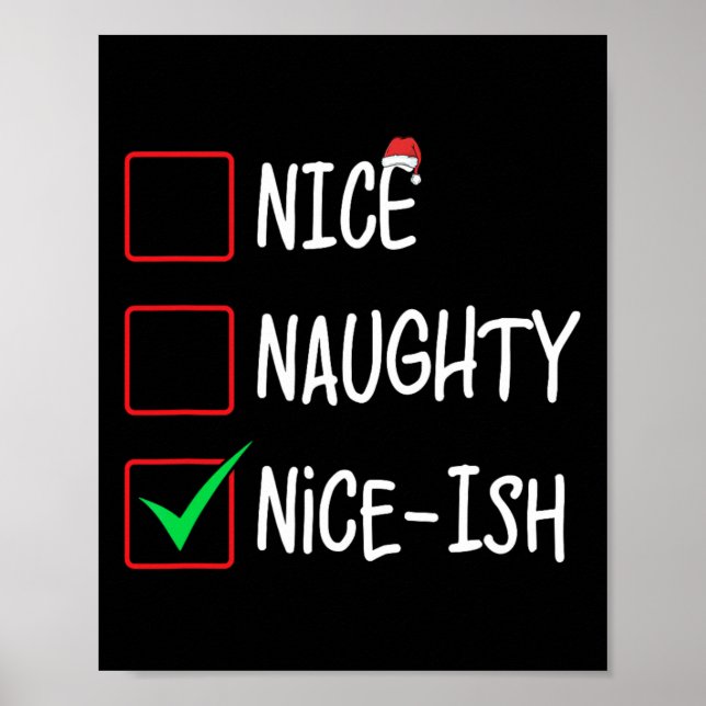 Póster Navidades traviesos de Niza List Santa Claus (Frente)