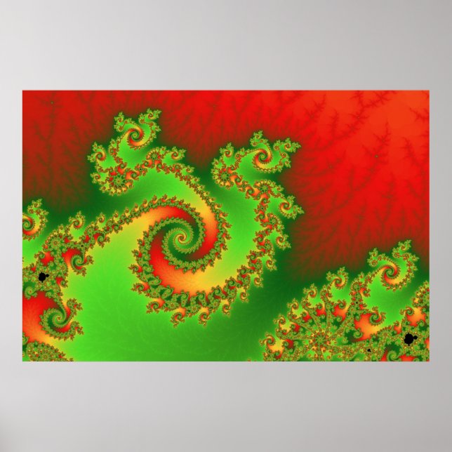 Póster Navidades Triple Poster Twirl (Frente)