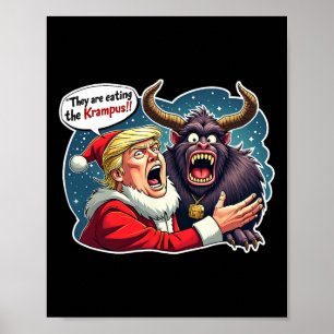 Póster Navidades Trump Santa Claus Comen Al Kr