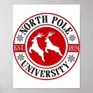 Póster Navidades Universidad del Polo Norte Navidad Santa