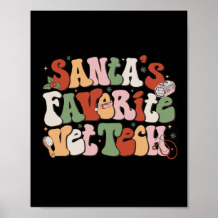 Póster Navidades veterinarios favoritos de Santa Claus V