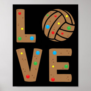 Póster Navidades Voleibol Aman a Santa Claus Xmas Team Sp