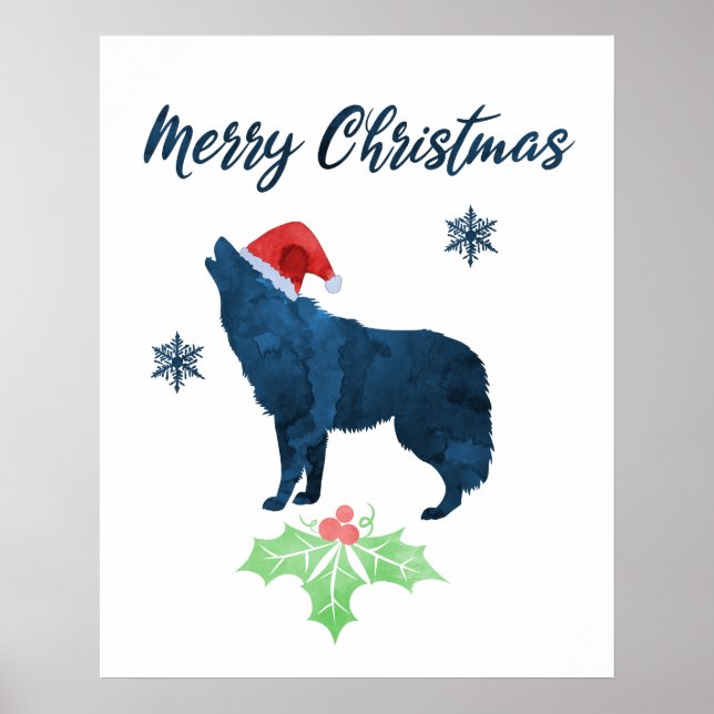 Póster Navidades Wolf (Frente)