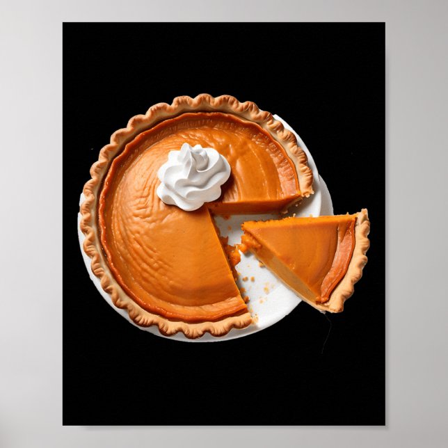 Póster Navidades Y Acción De Gracias Comida Dulce Tato (Frente)