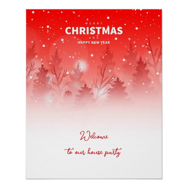 Póster Navideño Festivo  (Anverso)