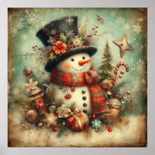 Póster Navideño Vintage