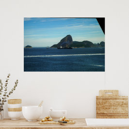 Póster Navio na baia