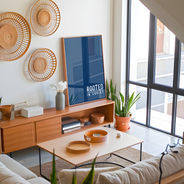 Póster Navy Blue Rooted Christian faith letter Poster (Subido por el creador)