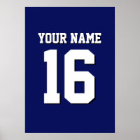Navy Blue Sports Jersey