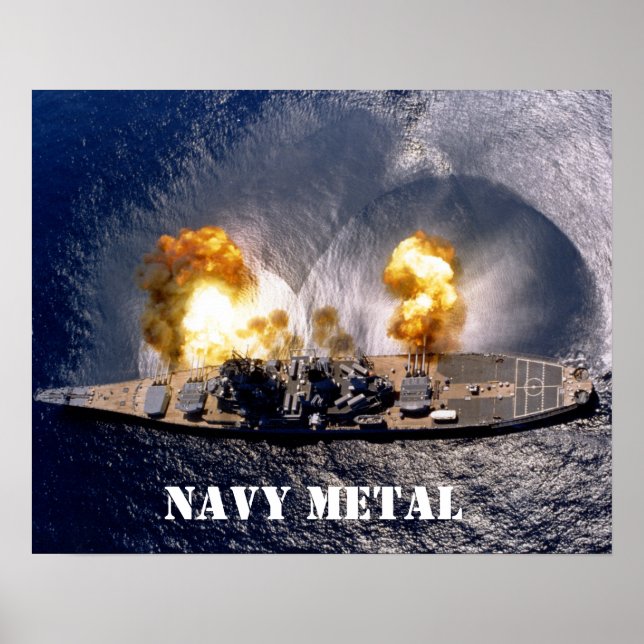 Póster navy metal (Frente)