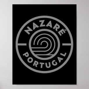 Póster Nazaré Portugal Surf de Olas Grandes Surf