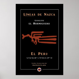 Póster Nazca Geoglyphs-Anteater