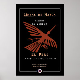 Póster Nazca Geoglyphs-Condor