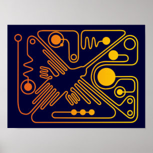 Póster Nazca Hummingbird 3