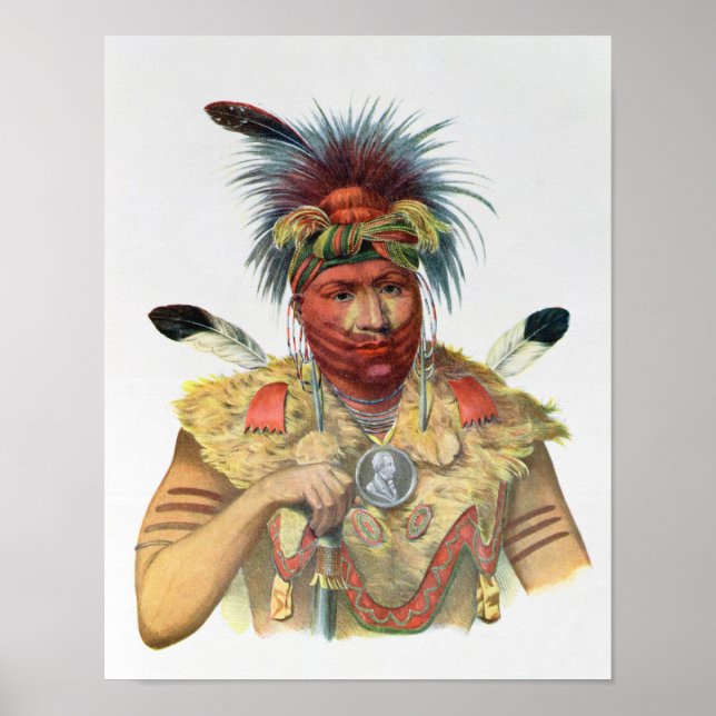 Póster Ne-Sou-A-Quoit, un jefe de Fox (Frente)