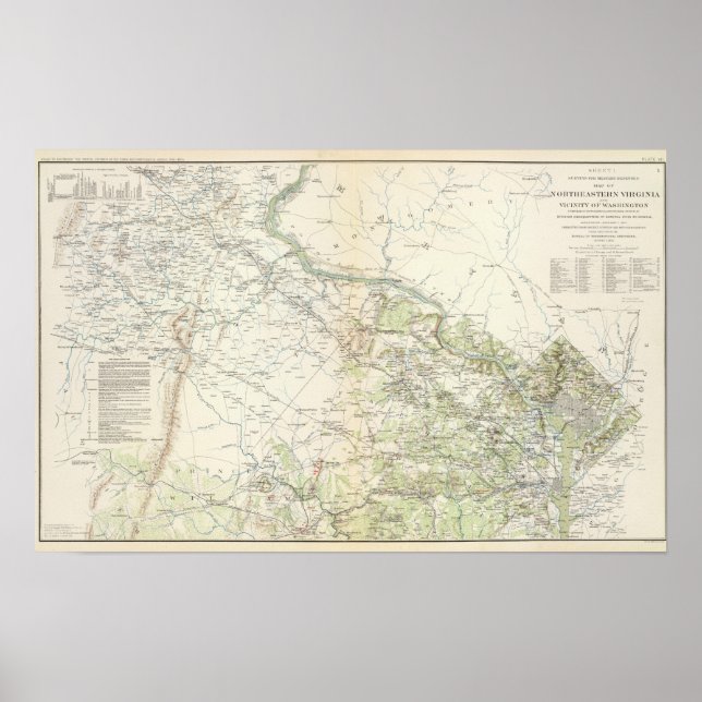 Póster NE Virginia, Washington 1 (Frente)