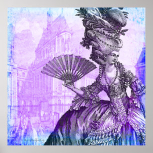 Póster Neblina púrpura LG de Marie Antonieta. Poster