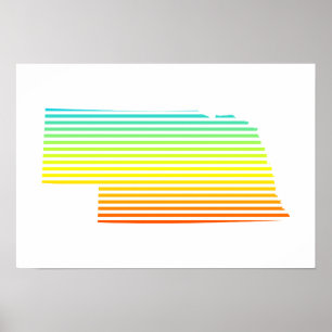Póster nebraska chill fade