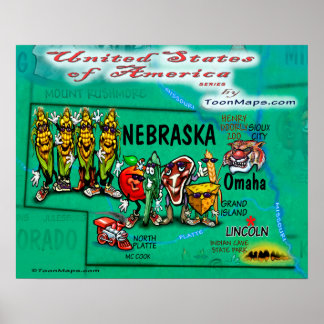 Póster Nebraska USA