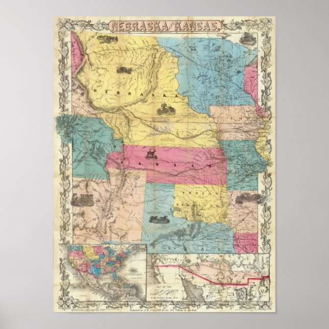 Póster Nebraska y Kansas 3 (Frente)