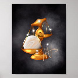 Póster Nebula Libra Venus Zodiac