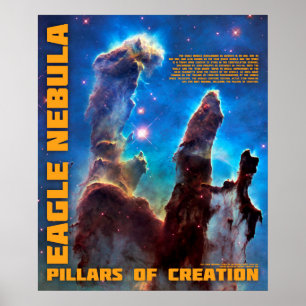 Póster Nebulosa Águila - Pilares de la creación