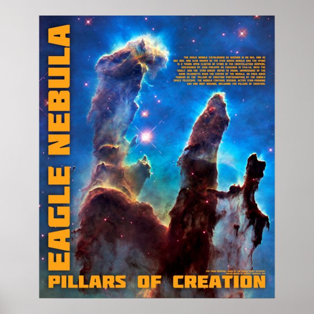 Póster Nebulosa Águila - Pilares de la creación (Frente)