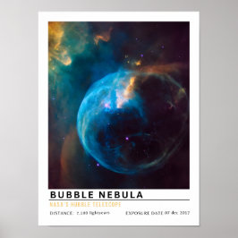Póster Nebulosa Burbuja Educación Espacial