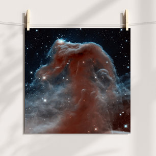 Póster Nebulosa Cabeza de Caballo Infrarroja