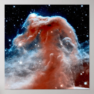 Póster Nebulosa Cabeza de Caballo Infrarrojo - Foto Espac