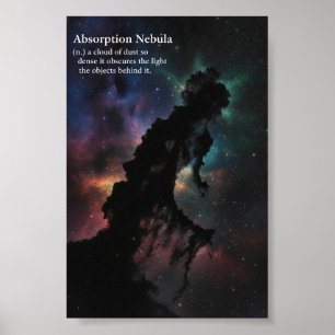 Póster Nebulosa de Absorción Oscura Astronomía Galaxia Es