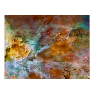 Póster Nebulosa de Eta Carinae en Marrón y Cobre