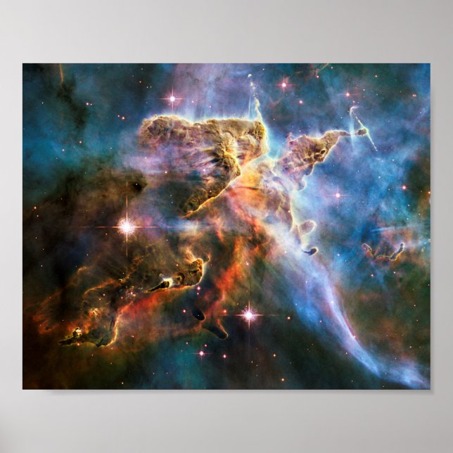 Póster Nebulosa de galaxia espacial. Estrellas universale (Frente)