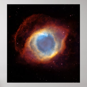 Póster Nebulosa de la hélice (telescopio de Hubble)