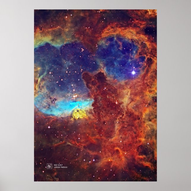 Póster Nebulosa de langosta, NGC 6357 (Frente)