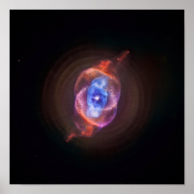 Póster Nebulosa de ojos de gato - Hubble / Chandra (Frente)