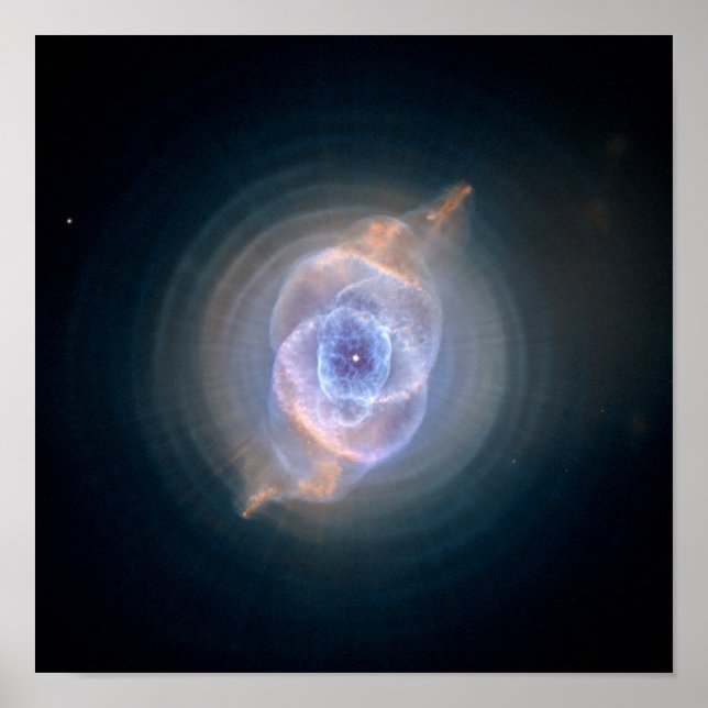 Póster Nebulosa de ojos de gato Hubble NASA (Frente)