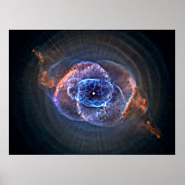 Póster Nebulosa de ojos de gato (NGC 6543) Burbuja esféri