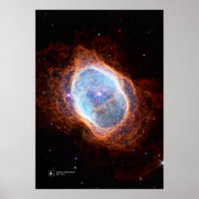 Póster Nebulosa del anillo meridional, NGC 3132 (James We (Frente)